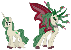 Size: 2729x1924 | Tagged: safe, artist:candyandflurry, imported from derpibooru, oc, oc only, oc:maredusa, medusa, pony, unicorn, female, mare, simple background, solo, transparent background