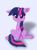 Size: 735x1000 | Tagged: safe, artist:hsf, imported from derpibooru, twilight sparkle, pony, unicorn, :p, cheek fluff, crossed hooves, cute, ear fluff, female, filly, filly twilight sparkle, floppy ears, leg fluff, mlem, silly, sitting, solo, starry eyes, tongue out, twiabetes, unicorn twilight, wingding eyes, younger