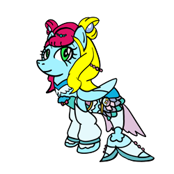 Size: 3024x3024 | Tagged: safe, artist:omegaridersangou, imported from derpibooru, thistle whistle, seapony (g4), cure la mer, g3, g3 to g4, g4, generation leap, high res, laura (precure), precure, pretty cure, solo, tropical rouge! precure