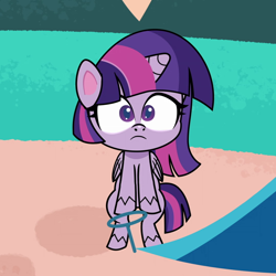 Size: 1080x1080 | Tagged: safe, imported from derpibooru, screencap, twilight sparkle, alicorn, pony, a camping we will go, my little pony: pony life, bipedal, cropped, female, g4.5, mare, pony life, solo, twilight sparkle (alicorn)