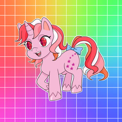 Size: 1280x1280 | Tagged: safe, artist:squiddlyn, imported from derpibooru, galaxy (g1), pony, unicorn, female, mare, solo