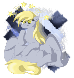 Size: 1484x1571 | Tagged: safe, artist:thebenalpha, imported from derpibooru, derpy hooves, pegasus, pony, cute, derpabetes, dizzy, female, mare, simple background, solo, stars, transparent background