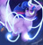 Size: 1280x1334 | Tagged: safe, artist:huskylovemlp, imported from derpibooru, twilight sparkle, alicorn, jellyfish, pony, seapony (g4), my little pony: the movie, bondage, coral, female, fin wings, flowing mane, glow, glowing, horn, ocean, purple eyes, redraw, scene interpretation, seaponified, seapony twilight, seaquestria, signature, solo, species swap, tentacle bondage, tentacle porn, tentacles, trapped, twilight sparkle (alicorn), underwater, water, wings