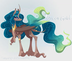 Size: 1280x1086 | Tagged: safe, artist:sugaryicecreammlp, imported from derpibooru, oc, oc only, oc:gaia, alicorn, pony, colored wings, multicolored wings, previous generation, solo, unshorn fetlocks, wings