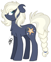 Size: 1067x1296 | Tagged: safe, artist:gallantserver, imported from derpibooru, oc, oc only, oc:pixie core, earth pony, pony, female, magical lesbian spawn, mare, offspring, parent:applejack, parent:oc:silverlay, parents:canon x oc, parents:silverjack, simple background, solo, transparent background