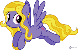 Size: 6220x4000 | Tagged: safe, artist:parclytaxel, imported from derpibooru, lily blossom, pegasus, pony, .svg available, absurd resolution, female, flying, looking at you, mare, monthly reward, simple background, smiling, solo, transparent background, vector