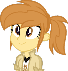 Size: 378x396 | Tagged: safe, artist:pegasski, imported from derpibooru, oc, oc only, oc:anna autumn, equestria girls, bust, clothes, equestria girls-ified, eyelashes, female, simple background, smiling, solo, transparent background