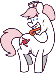 Size: 892x1174 | Tagged: safe, artist:threetwotwo32232, imported from derpibooru, nurse redheart, earth pony, pony, animated, faic, female, gif, majestic as fuck, mare, solo, wat