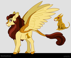 Size: 1813x1481 | Tagged: safe, artist:quincydragon, imported from derpibooru, oc, oc:aurous idols, hybrid, magical lesbian spawn, male, offspring, parent:autumn blaze, parent:daring do