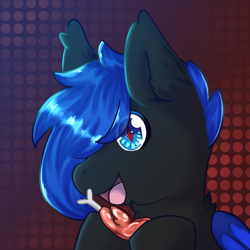 Size: 1536x1536 | Tagged: safe, artist:luckyxlynn, imported from derpibooru, oc, oc:hotwing, bat pony