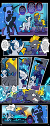 Size: 2000x5000 | Tagged: safe, artist:dormin-dim, artist:dormin-kanna, imported from derpibooru, nightmare moon, oc, oc:blaze (shadowbolt), oc:soul silver, alicorn, pegasus, pony, angry, clenched teeth, comic, female, gritted teeth, high res, male, mare, night guard, pegasus oc, stallion, wings