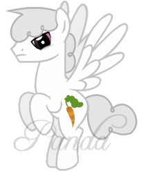 Size: 472x579 | Tagged: safe, artist:ipandacakes, artist:shiibases, artist:twiily-bases, imported from derpibooru, angel bunny, pegasus, pony, ponified, ponified pony pets, simple background, solo, species swap, transparent background, vector, watermark