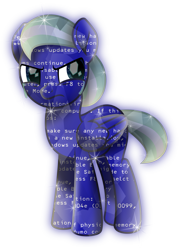 Size: 3607x5027 | Tagged: safe, artist:lincolnbrewsterfan, derpibooru exclusive, imported from derpibooru, oc, oc only, oc:blue screen (bsod), crystal pony, hybrid, pegasus, pony, fallout equestria, my little pony: the movie, .svg available, :c, absurd resolution, angry, base used, blue, blue screen of death, computer pony, crying, crystal, crystal pegasus, folded wings, frown, generator, gradient mane, gradient tail, inkscape, looking back, lore in description, male, microsoft, mod, movie accurate, ponified, sad, show moviefied, simple background, solo, spawn, stallion, stallion oc, story included, svg, tears of pain, tears of sadness, teary eyes, text, transparent background, vector, windows, wings