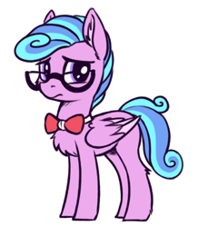 Size: 494x567 | Tagged: safe, artist:shydale, oc, oc only, pegasus, pony, bowtie, glasses, simple background, white background