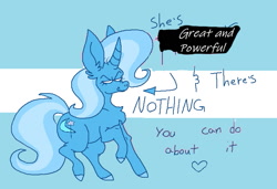 Size: 751x514 | Tagged: source needed, useless source url, safe, artist:devil-teeth, edit, editor:anonymous, trixie, pony, unicorn, /mlp/, great and powerful, image, needs more jpeg, pride, unofficial edits thread