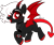 Size: 2474x2084 | Tagged: safe, artist:kurosawakuro, imported from derpibooru, oc, oc only, demon, demon pony, original species, pony, base used, demon tail, devil tail, fangs, female, freckles, heart eyes, high res, horns, looking at you, mare, open mouth, open smile, simple background, smiling, smiling at you, solo, transparent background, wingding eyes