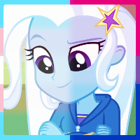 Size: 200x200 | Tagged: safe, imported from derpibooru, trixie, equestria girls, equestria girls (movie), bisexual, bisexual pride flag, icon, pride, pride flag, solo, transgender, transgender pride flag