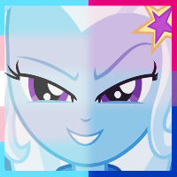 Size: 200x200 | Tagged: safe, imported from derpibooru, trixie, equestria girls, rainbow rocks, bisexual pride flag, icon, pride, pride flag, solo, transgender pride flag