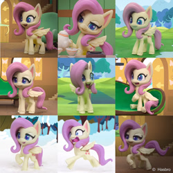 Size: 1099x1100 | Tagged: safe, artist:andrew hickinbottom, artist:andyh_3d, imported from derpibooru, part of a set, screencap, fluttershy, pegasus, pony, my little pony: stop motion short, cute, daaaaaaaaaaaw, expressions, female, fluttershy's cottage, g4.5, open mouth, screaming, shyabetes, solo, volumetric mouth