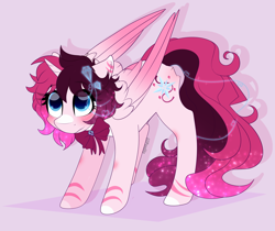 Size: 2500x2100 | Tagged: safe, artist:2pandita, imported from derpibooru, oc, oc only, alicorn, pony, colored wings, female, gradient wings, high res, mare, solo, wings