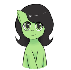 Size: 847x839 | Tagged: safe, artist:窦小猫, oc, oc:filly anon, pony, art pack:chinese commission artwork expo, female, filly, looking at you, simple background, smiling