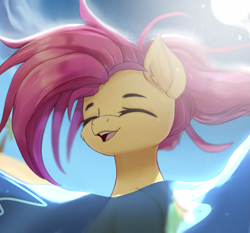 Size: 2137x1989 | Tagged: safe, artist:jfrxd, imported from derpibooru, fluttershy, scootaloo, pony, bust, cute, cutealoo, eyes closed, high res, open mouth, open smile, shyabetes, smiling, solo