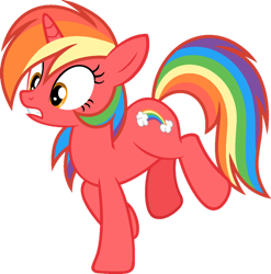 Size: 1024x1036 | Tagged: safe, artist:pegasski, imported from derpibooru, oc, oc only, oc:fruity skittle, pony, unicorn, female, mare, simple background, solo, transparent background