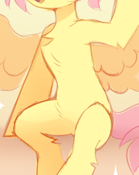 Size: 1552x1957 | Tagged: safe, artist:dedfriend, edit, imported from derpibooru, oc, pegasus, pony, belly, cropped, featureless crotch, not fluttershy, pictures of bellies, sitting, solo