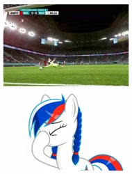 Size: 3106x4096 | Tagged: artist needed, source needed, safe, edit, imported from derpibooru, imported from ponybooru, oc, oc only, oc:marussia, pony, belgium, euro 2020, football, nation ponies, russia, sad, sports