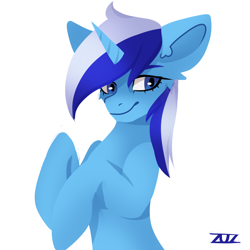 Size: 7500x7500 | Tagged: safe, artist:zuzya, imported from derpibooru, minuette, pony, unicorn, absurd resolution, female, mare, simple background, solo, white background