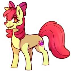 Size: 905x901 | Tagged: safe, artist:moodledoodlee, imported from derpibooru, apple bloom, earth pony, pony, female, filly, solo