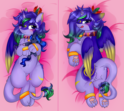 Size: 2824x2546 | Tagged: safe, artist:2pandita, imported from derpibooru, oc, oc only, alicorn, hybrid, pony, body pillow, body pillow design, butt, female, high res, plot, solo