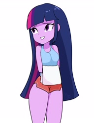 Size: 2028x2661 | Tagged: safe, artist:morusae, imported from derpibooru, twilight sparkle, equestria girls, casual, female, high res, simple background, solo, towel, white background