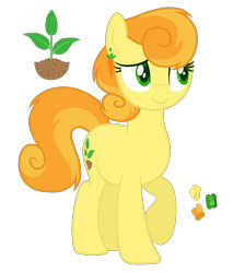 Size: 1700x2000 | Tagged: safe, artist:magicuniclaws, imported from derpibooru, oc, oc only, earth pony, pony, female, mare, offspring, parent:braeburn, parent:carrot top, simple background, solo, transparent background