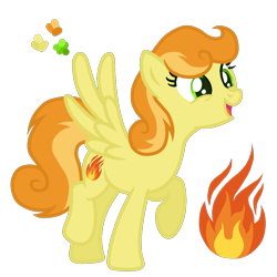 Size: 1000x1000 | Tagged: safe, artist:magicuniclaws, imported from derpibooru, oc, oc only, pegasus, pony, female, magical lesbian spawn, mare, offspring, parent:junebug, parent:spitfire, simple background, solo, transparent background