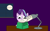 Size: 2000x1257 | Tagged: safe, artist:blazewing, imported from derpibooru, starlight glimmer, unicorn, 1000 hours in ms paint, atg 2021, book, cute, drawpile, female, funny, glimmerbetes, kite, lamp, moon, newbie artist training grounds, night, reading, smiling, solo, stars, table, text, that pony sure does love kites, window