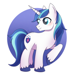 Size: 1280x1296 | Tagged: safe, artist:nnaly, imported from derpibooru, shining armor, pony, unicorn, blushing, cute, male, raised leg, shining adorable, simple background, smiling, solo, stallion