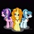 Size: 960x960 | Tagged: safe, artist:sia.brony, imported from derpibooru, adagio dazzle, aria blaze, sonata dusk, earth pony, pony, unicorn, black background, equestria girls ponified, eye clipping through hair, eyelashes, female, gem, horn, jewelry, mare, necklace, ponified, simple background, smiling, the dazzlings