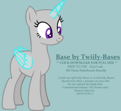 Size: 725x665 | Tagged: safe, artist:shiibases, imported from derpibooru, oc, oc only, alicorn, pony, alicorn oc, bald, base, eyelashes, female, horn, mare, simple background, smiling, solo, wings