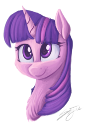 Size: 819x1200 | Tagged: safe, artist:sigilponies, imported from ponybooru, twilight sparkle, bust, solo