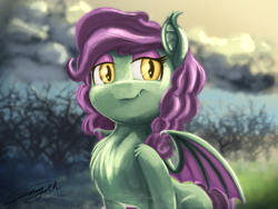 Size: 3200x2400 | Tagged: safe, artist:sigilponies, imported from ponybooru, oc, oc only, oc:spooky treats, forest, forest background, solo