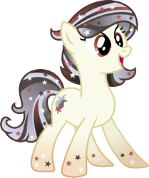 Size: 646x772 | Tagged: safe, artist:pegasski, imported from derpibooru, oc, oc only, oc:galaxy gleam, earth pony, pony, base used, female, mare, simple background, solo, transparent background, universe pony