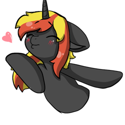 Size: 512x512 | Tagged: safe, artist:alex69vodka, imported from derpibooru, oc, oc only, oc:java, pony, unicorn, air kiss, blushing, bust, eyes closed, female, heart, simple background, sticker, transparent background