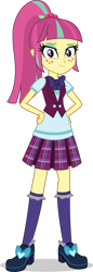 Size: 1139x3311 | Tagged: safe, artist:sebisscout1997, imported from derpibooru, sour sweet, equestria girls, friendship games, bowtie, clothes, crystal prep academy, crystal prep academy uniform, crystal prep shadowbolts, female, freckles, looking at you, pleated skirt, ponytail, school uniform, simple background, skirt, smiling, smug, transparent background, vector