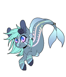 Size: 440x520 | Tagged: safe, artist:jahpan, imported from derpibooru, oc, oc only, merpony, seapony (g4), custom, dorsal fin, fins, fish tail, flowing mane, flowing tail, irl, multicolored eyes, photo, simple background, smiling, solo, tail, toy, transparent background