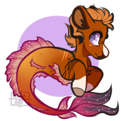 Size: 2000x2000 | Tagged: safe, artist:h-analea, edit, imported from derpibooru, oc, oc only, merpony, seapony (g4), dorsal fin, ear fluff, fins, fish tail, high res, logo, logo edit, purple eyes, simple background, solo, tail, transparent background, wingding eyes