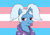 Size: 7016x4961 | Tagged: safe, artist:viren, imported from derpibooru, trixie, pony, :p, alternate hairstyle, babysitter trixie, clothes, female, hoodie, pigtails, pride, pride flag, solo, tongue out, trans female, trans trixie, transgender, transgender pride flag