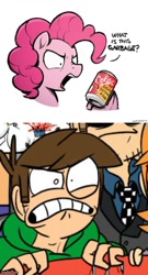 Size: 500x924 | Tagged: safe, artist:selenophile, imported from derpibooru, pinkie pie, earth pony, pony, edd gould, eddsworld, meme