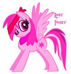 Size: 720x741 | Tagged: safe, artist:lauren faust, edit, editor:pagiepoppie12345, imported from derpibooru, oc, oc:rosy posey, pegasus, pony, bandana, fantasy class, headband, recolor, smiling, the power-up ponies, warrior