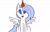 Size: 1280x815 | Tagged: safe, artist:penguinpotential, imported from derpibooru, oc, oc only, oc:frigid drift, pegasus, pony, ask frigid drift, ask-frigiddrift, hat, party hat, solo